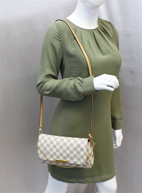 louis vuitton favorite mm damier azur|Louis Vuitton graceful mm size.